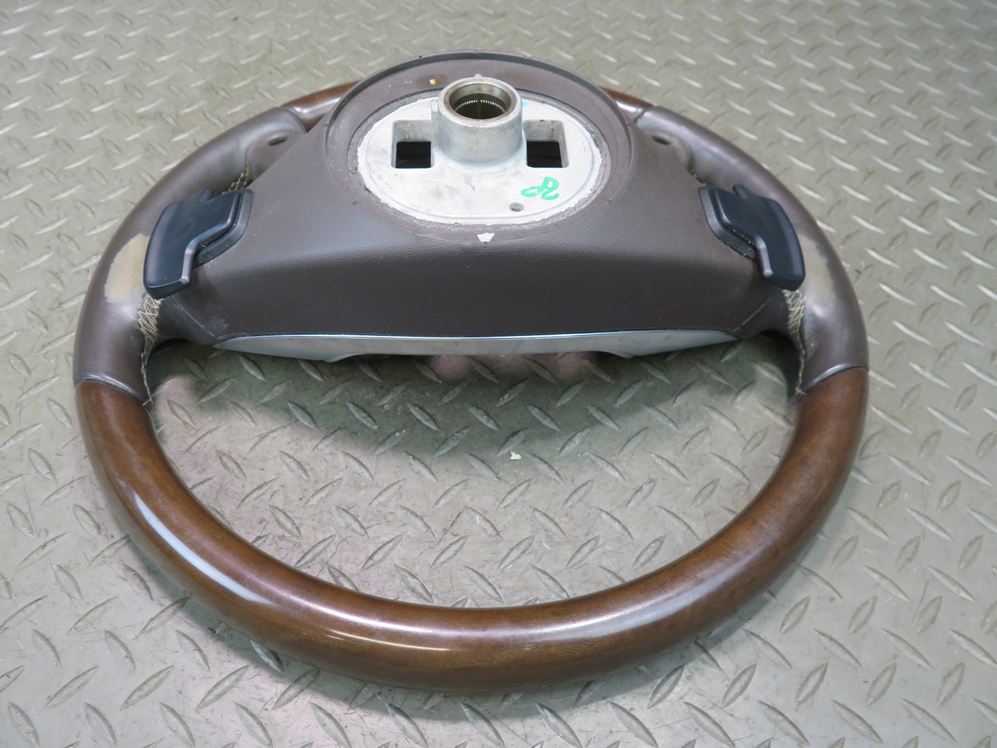 12-15 Mercedes W166 Ml-class Leather Wood Steering w Controls & Shifters OEM