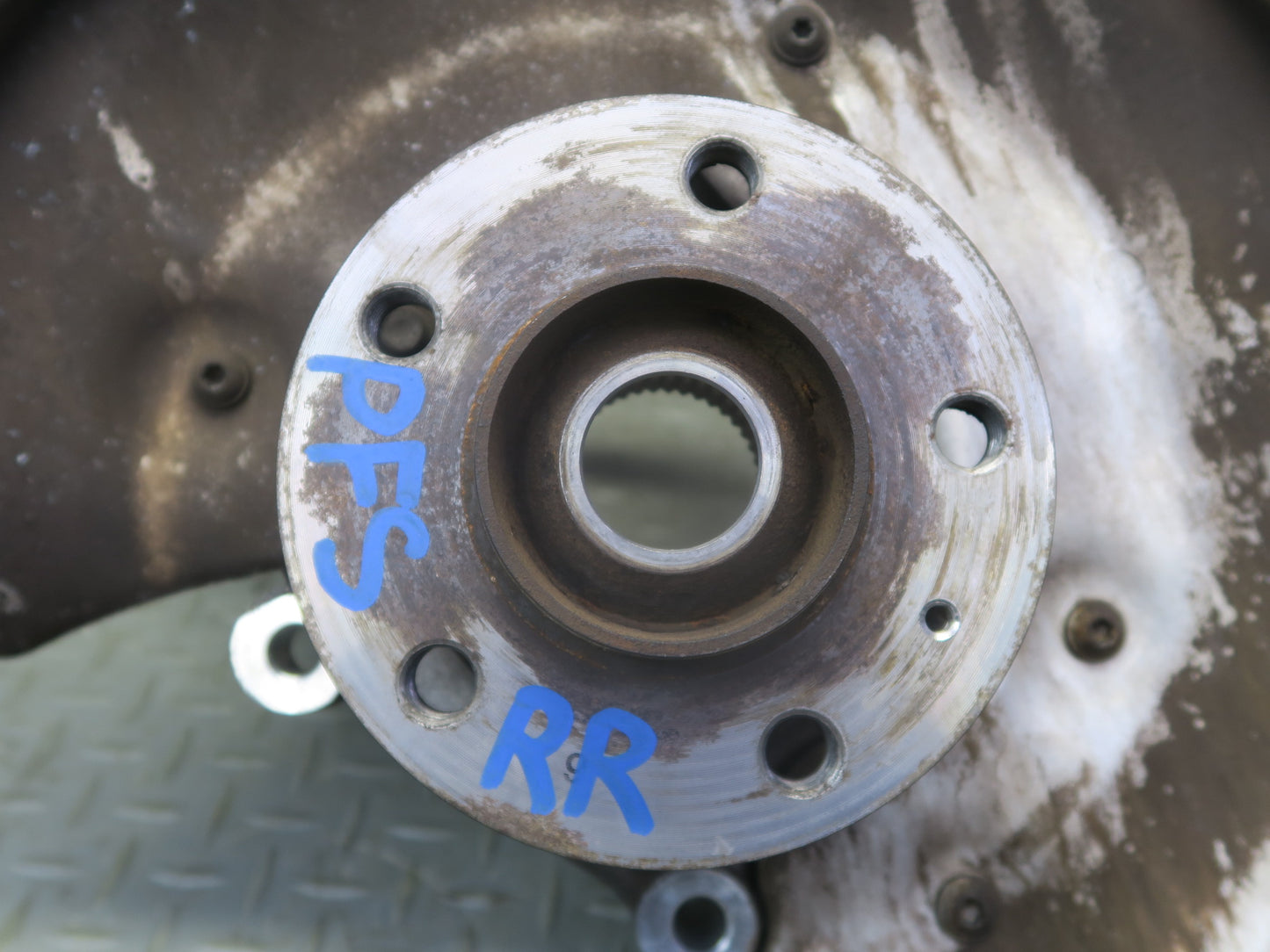 13-15 Audi RS5 8F7 Rear Right Spindle Knuckle Wheel Hub Bearing 45K Miles OEM