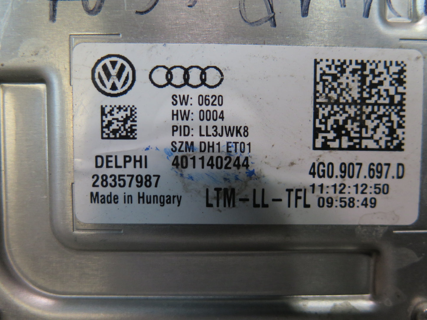 13-17 Audi A5 S5 RS5 Right LED Headlight Control Ballast Module 4G0907697D OEM