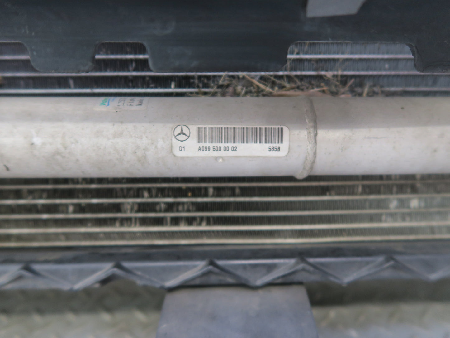 12-15 Mercedes W166 ML350 RWD Engine Radiator Core Cooling Fan Shroud Assy OEM