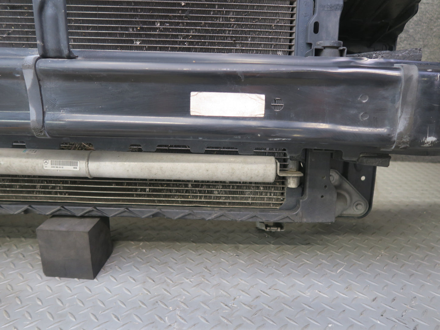 12-15 Mercedes W166 ML350 RWD Engine Radiator Core Cooling Fan Shroud Assy OEM