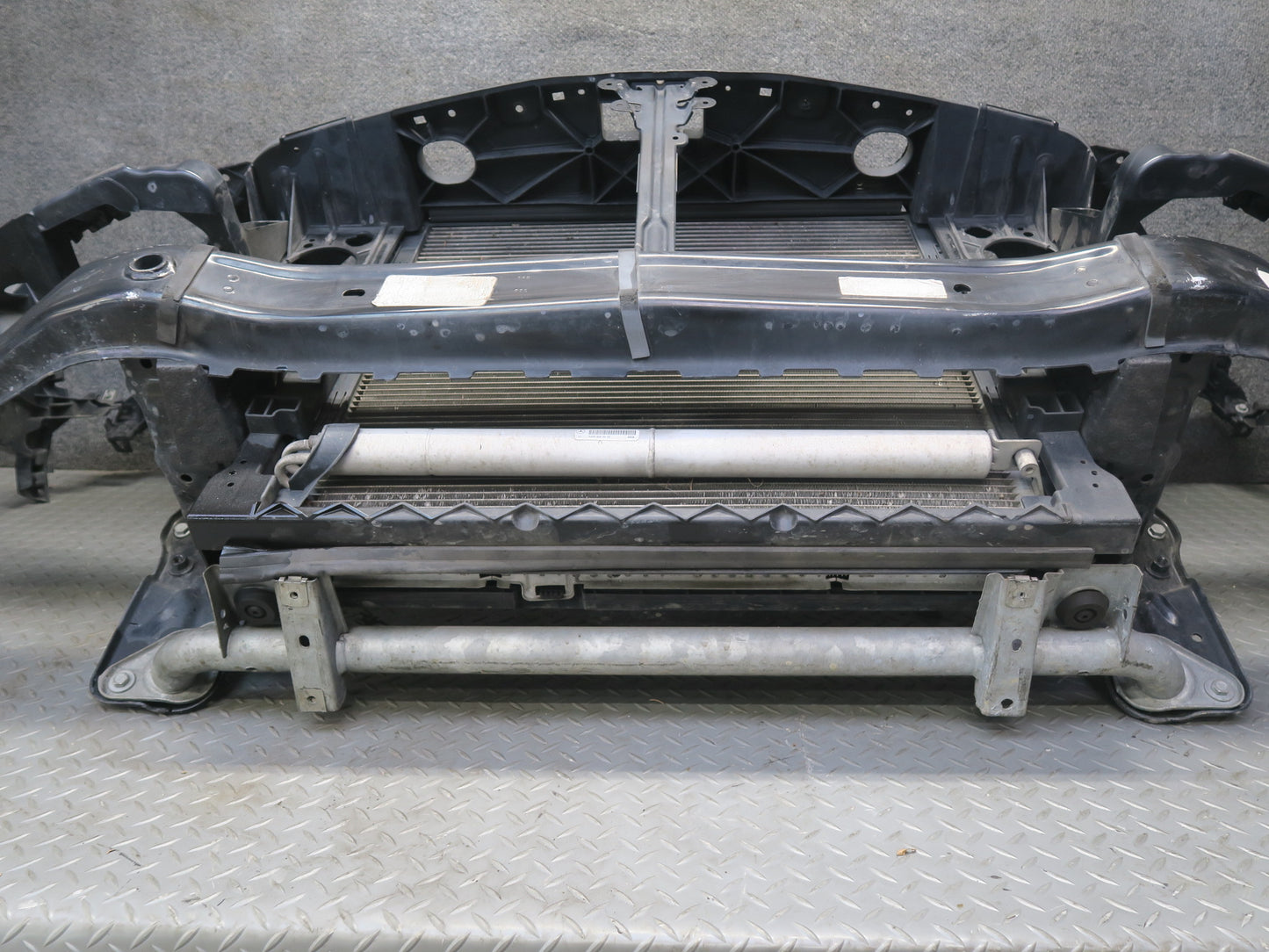12-15 Mercedes W166 ML350 RWD Engine Radiator Core Cooling Fan Shroud Assy OEM