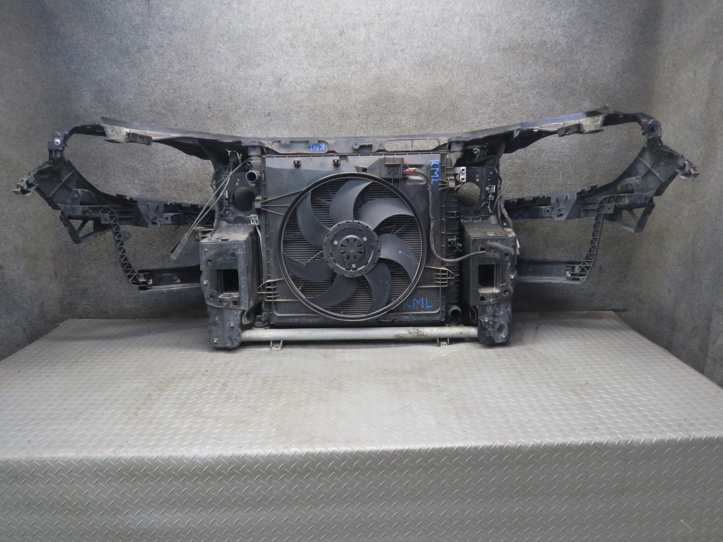 12-15 Mercedes W166 ML350 RWD Engine Radiator Core Cooling Fan Shroud Assy OEM
