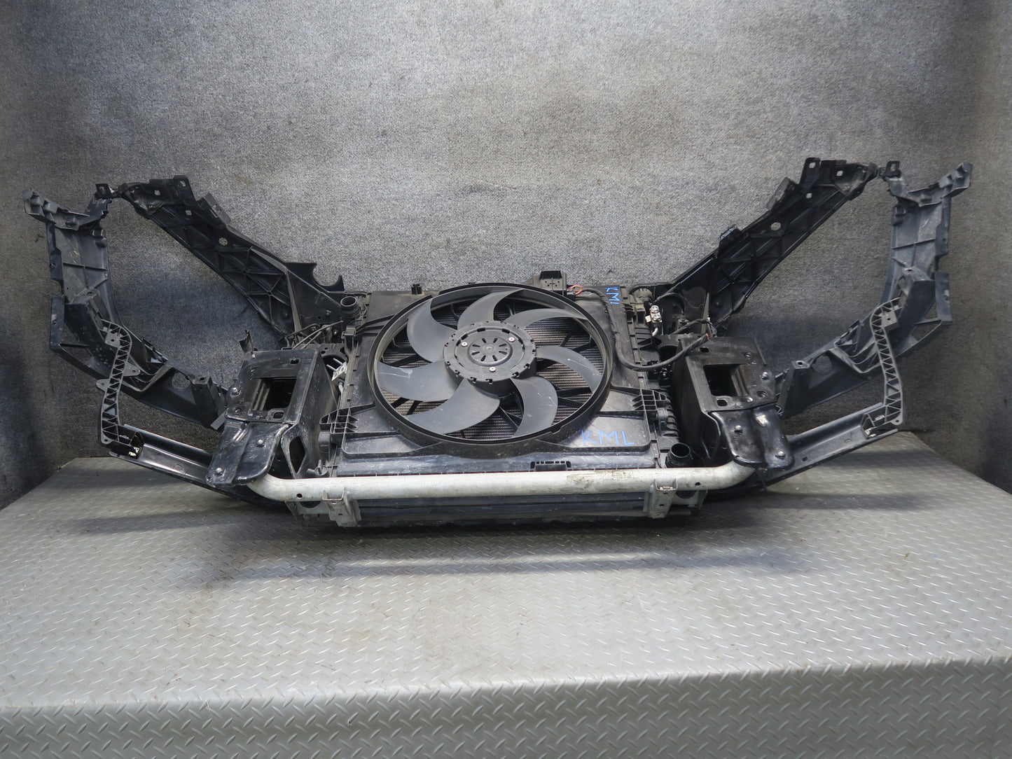 12-15 Mercedes W166 ML350 RWD Engine Radiator Core Cooling Fan Shroud Assy OEM