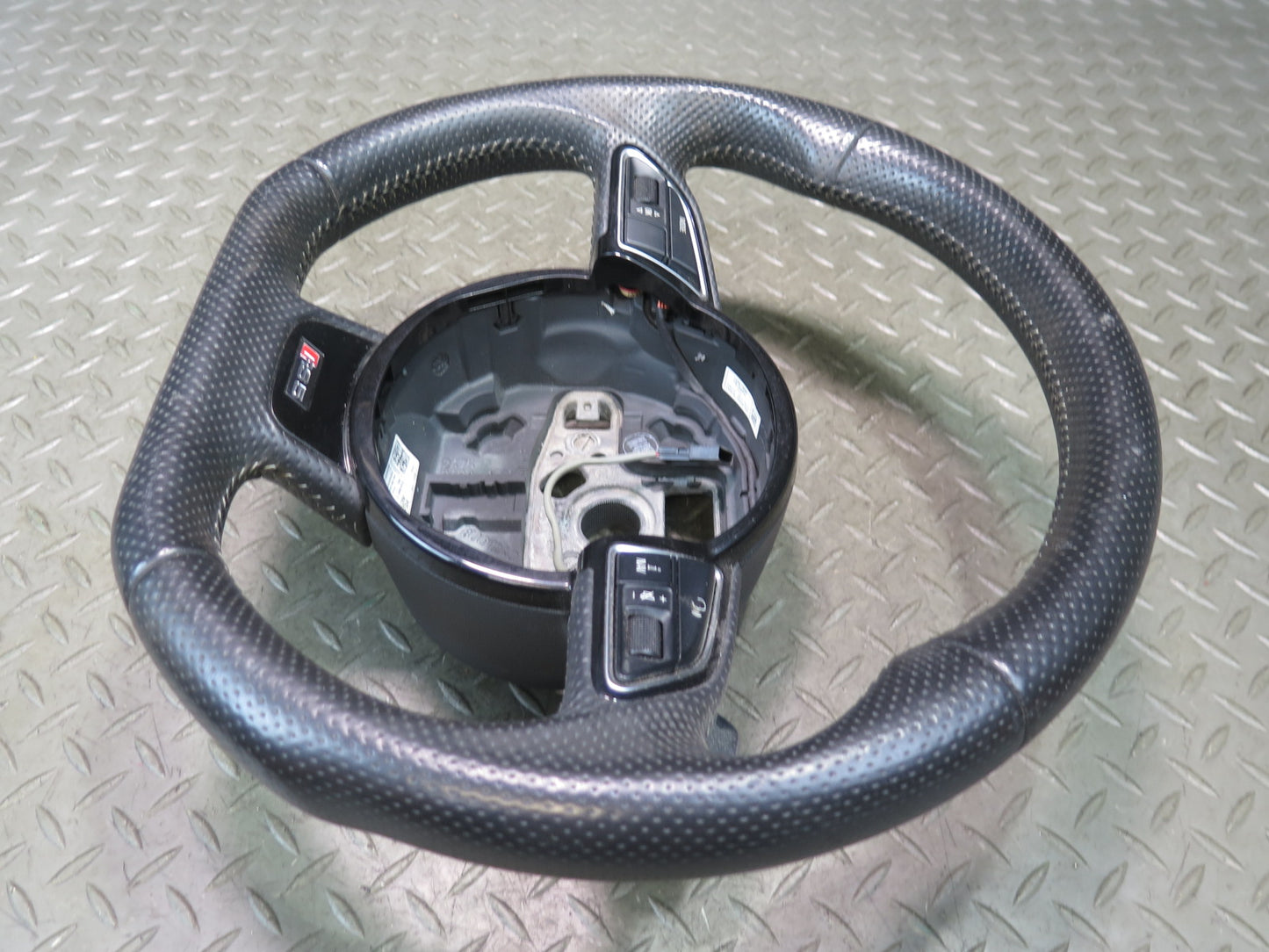 2013 Audi RS5 8F7 Sport Multifunction Leather Steering w Shifter Paddle OEM