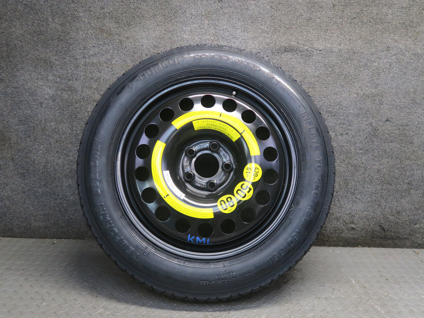 12-15 Mercedes W166 Ml-class Spare Tire R18" Wheel 18x4.0B ET40 1644000002 OEM