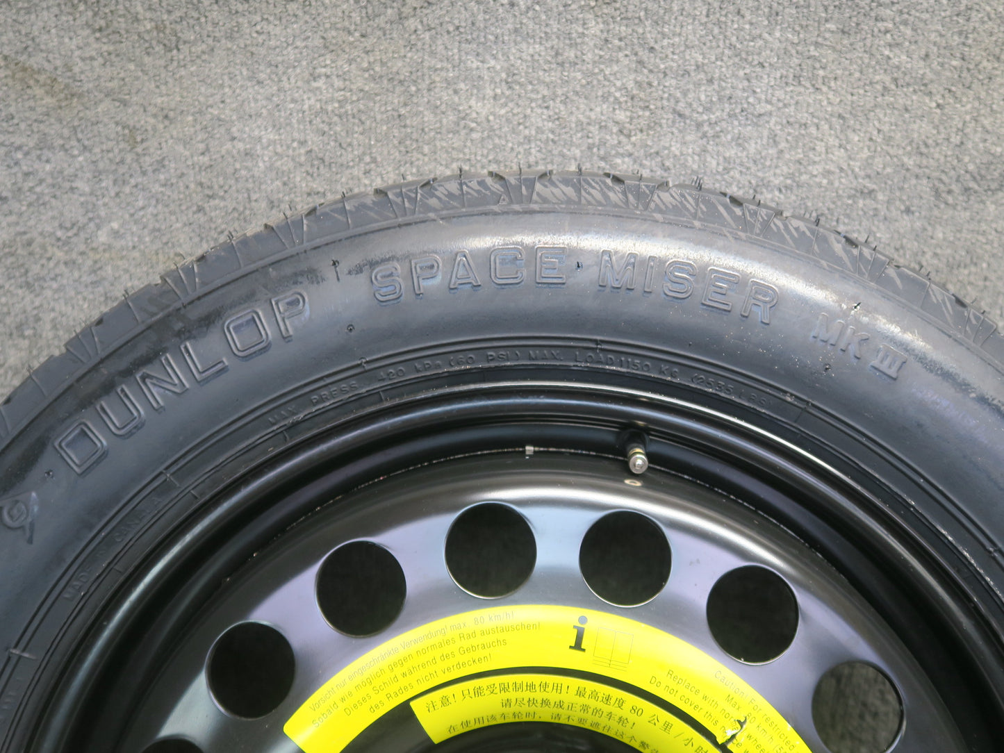 12-15 Mercedes W166 Ml-class Spare Tire R18" Wheel 18x4.0B ET40 1644000002 OEM