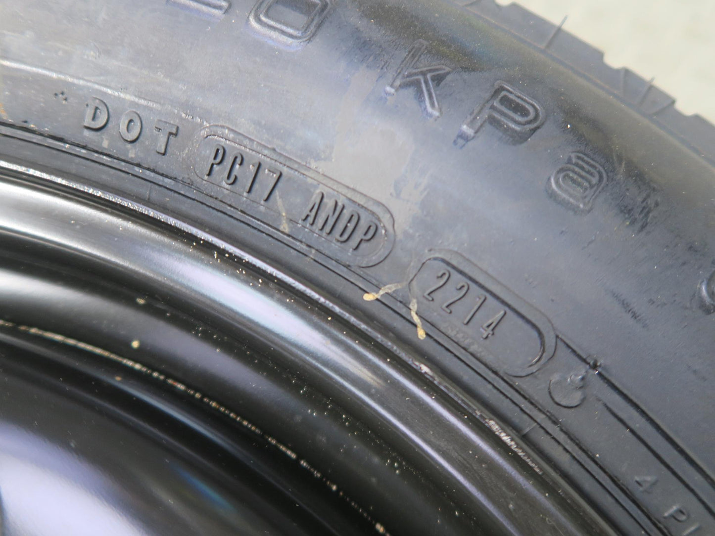 12-15 Mercedes W166 Ml-class Spare Tire R18" Wheel 18x4.0B ET40 1644000002 OEM