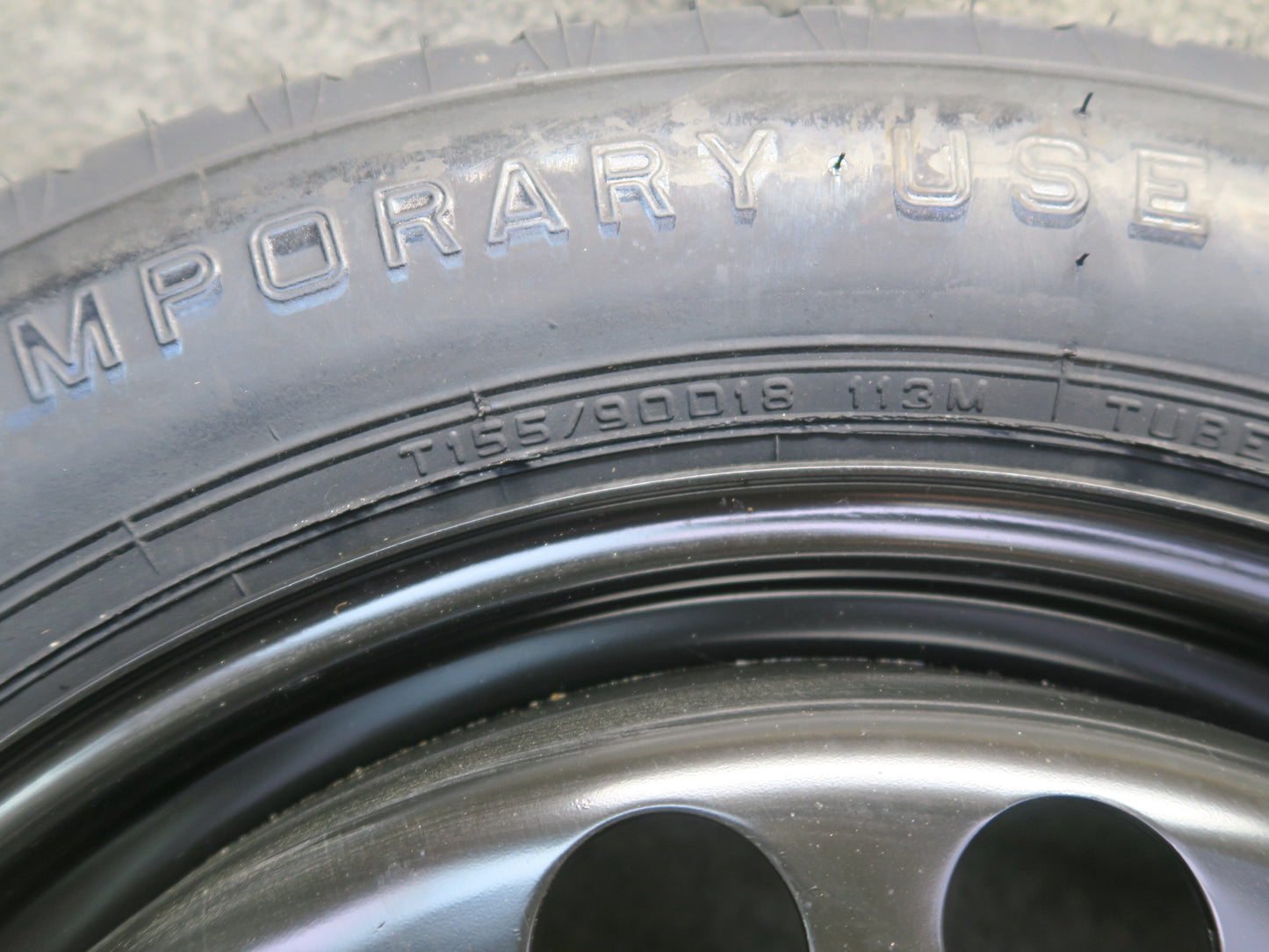 12-15 Mercedes W166 Ml-class Spare Tire R18" Wheel 18x4.0B ET40 1644000002 OEM