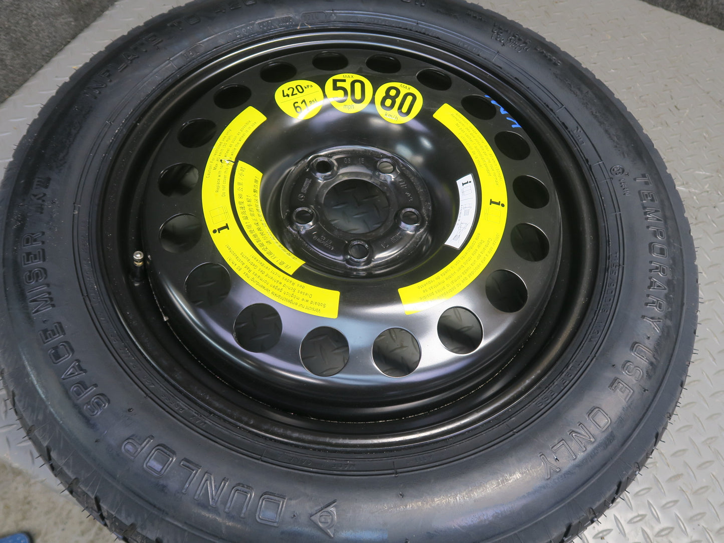 12-15 Mercedes W166 Ml-class Spare Tire R18" Wheel 18x4.0B ET40 1644000002 OEM