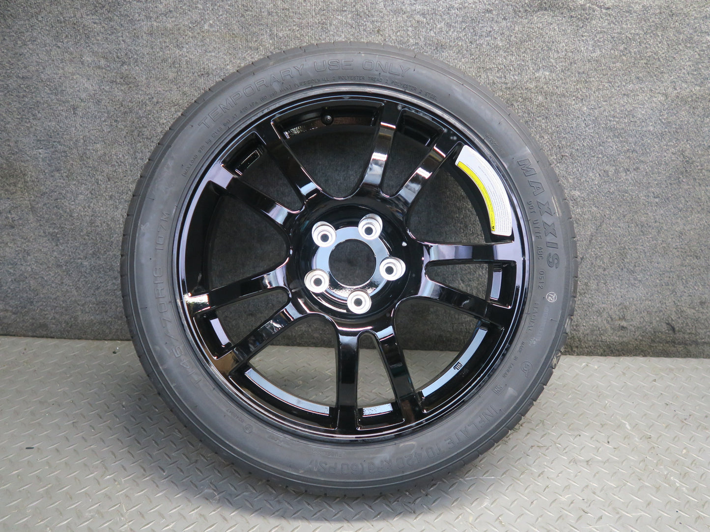 09-20 Nissan Z34 370Z Spare Tire R18" Wheel Rim 18x4T ET0 145/70 OEM