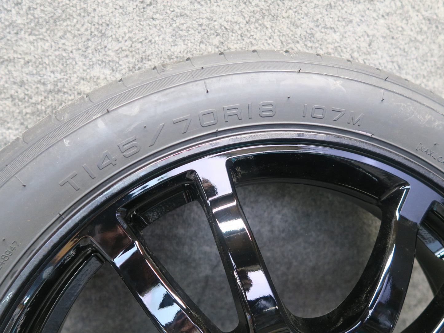 09-20 Nissan Z34 370Z Spare Tire R18" Wheel Rim 18x4T ET0 145/70 OEM