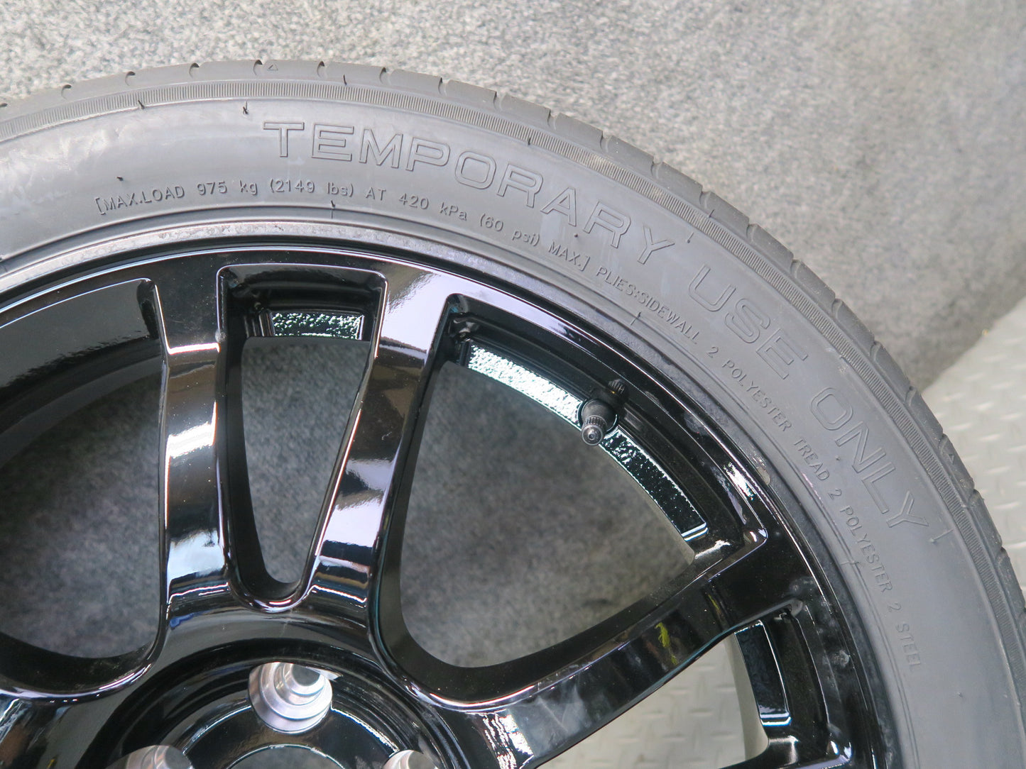 09-20 Nissan Z34 370Z Spare Tire R18" Wheel Rim 18x4T ET0 145/70 OEM