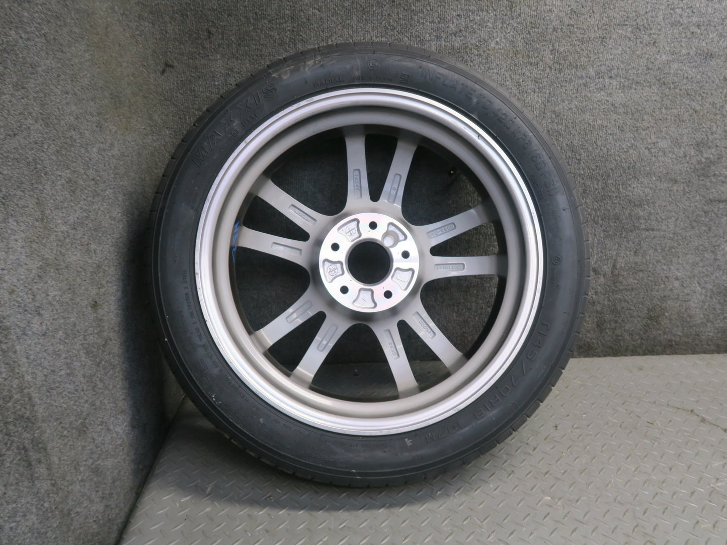 09-20 Nissan Z34 370Z Spare Tire R18" Wheel Rim 18x4T ET0 145/70 OEM