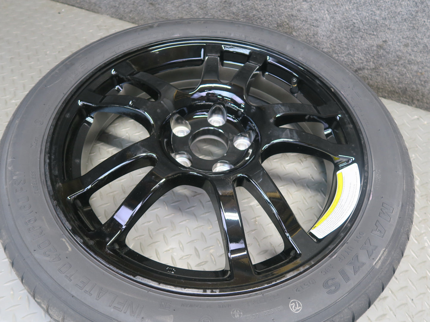 09-20 Nissan Z34 370Z Spare Tire R18" Wheel Rim 18x4T ET0 145/70 OEM