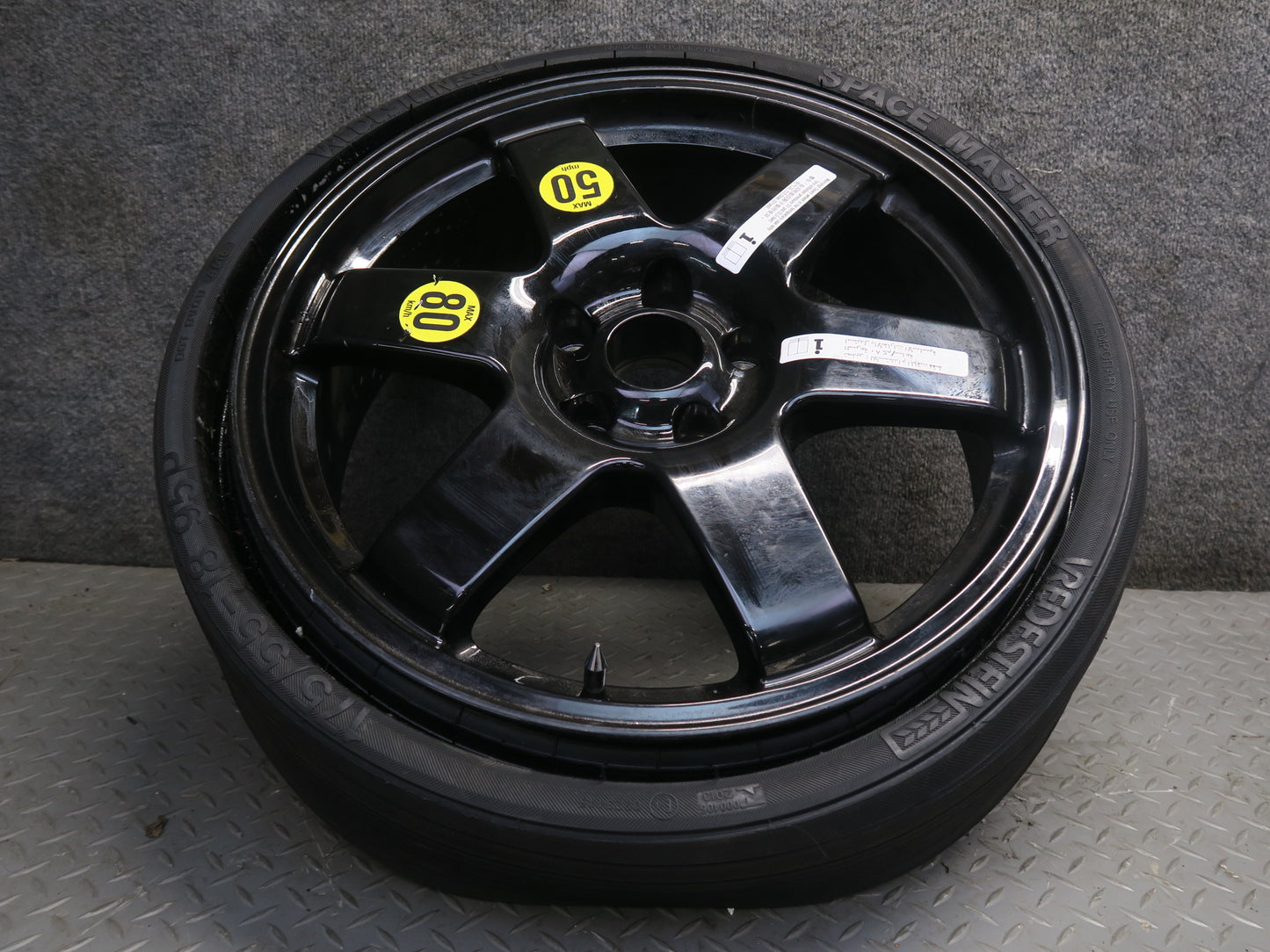 14-20 Maserati Ghibli M157 SQ4 Emergency Spare Tire R18 18" Wheel 18x6J 175/55