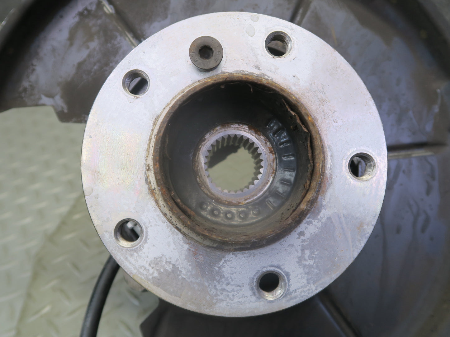 03-08 BMW E85 Z4 RWD Rear Left Spindle Knuckle Trailing Arm Hub Bearing 66K OEM