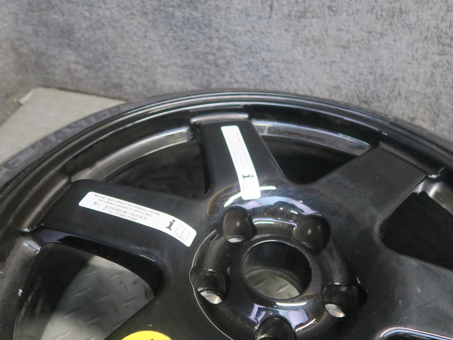 14-20 Maserati Ghibli M157 SQ4 Emergency Spare Tire R18 18" Wheel 18x6J 175/55
