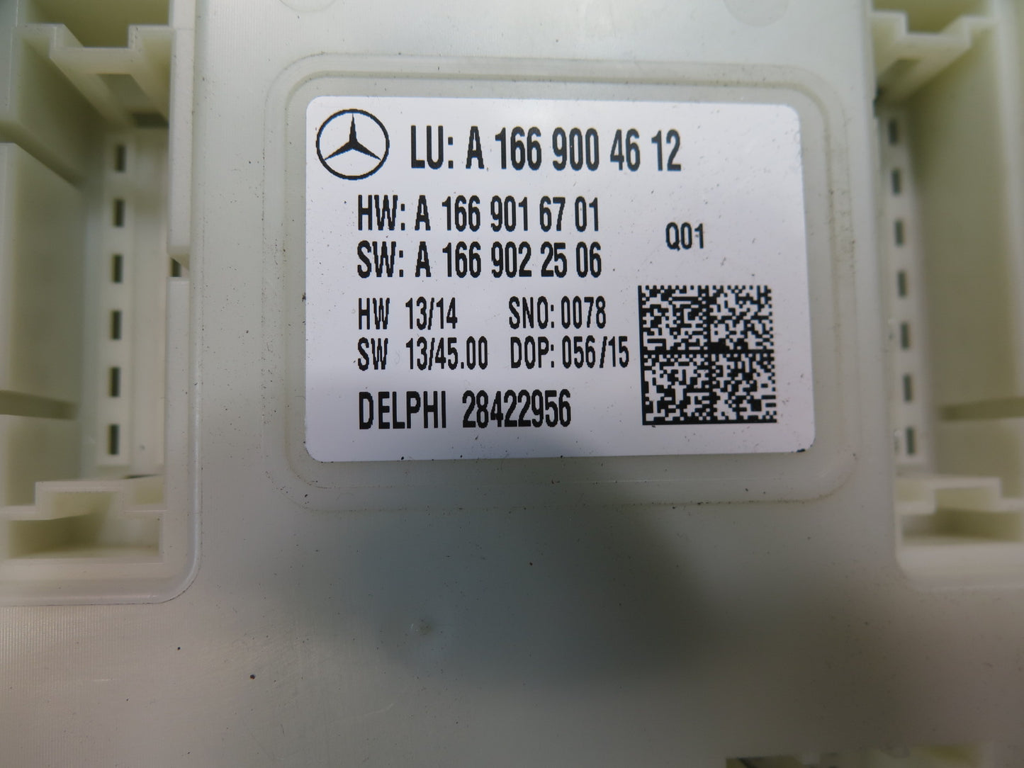12-15 Mercedes W166 Ml-class SAM Signal Activation Control Module 1669004612 OEM