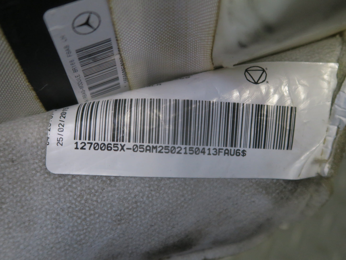 12-15 Mercedes W166 Ml-class Front Left Seat Upper Backrest Cushion Beige OEM