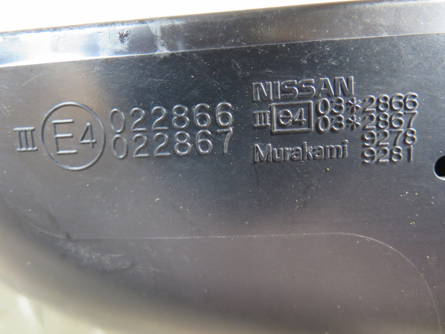 09-20 Nissan 370Z Z34 Left Door Exterior Side View Heated Power Mirror OEM
