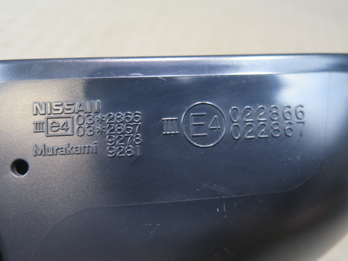 09-20 Nissan 370Z Z34 Right Door Exterior Side View Heated Power Mirror OEM