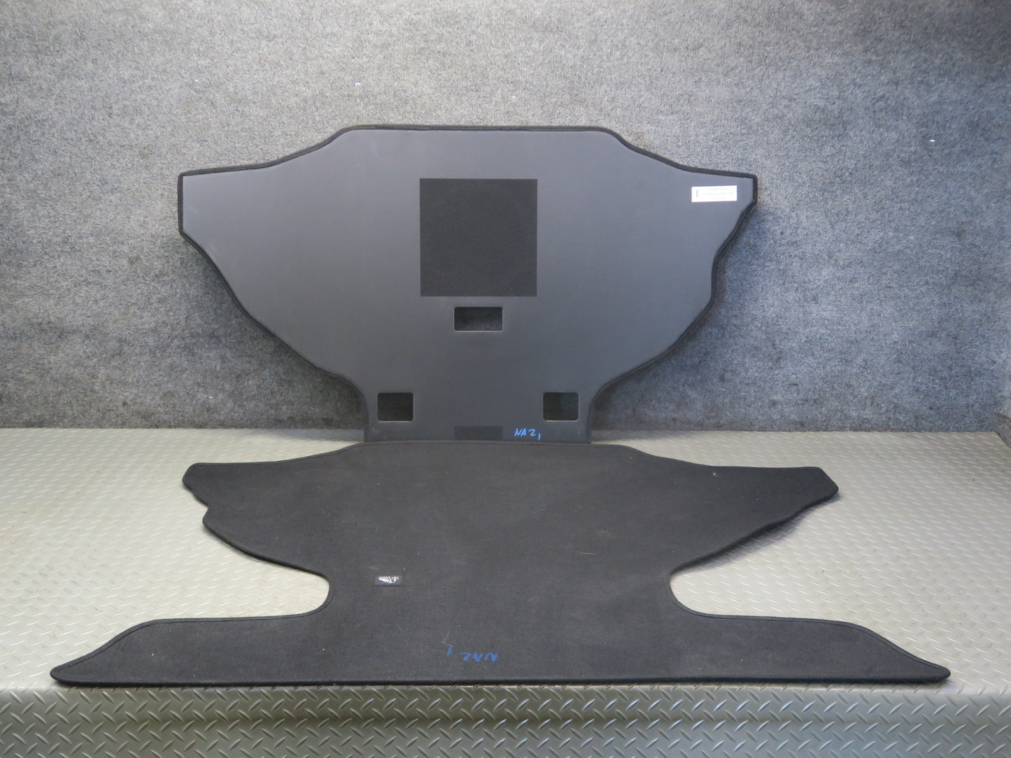 10-16 Nissan 370Z Coupe Trunk Floor MAT Carpet Cover w Spare Tire Cover Set OEM