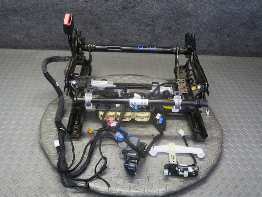 12-15 Mercedes W166 Ml-class Front Left Seat Lower Track Rail Frame w Motors OEM