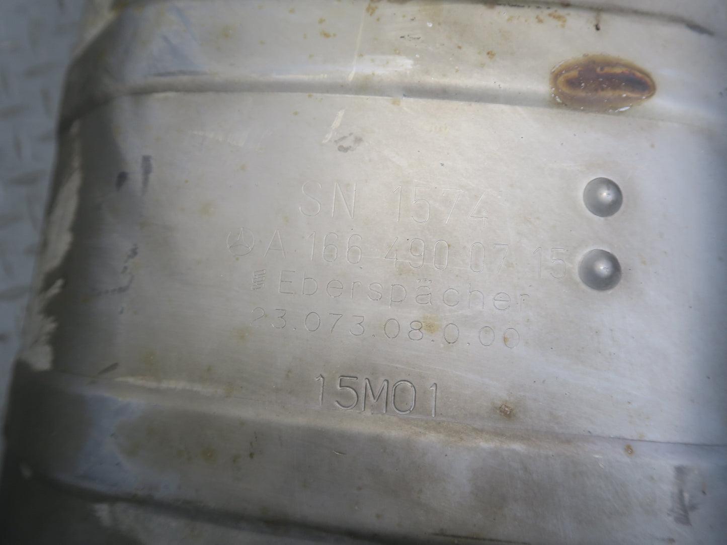 12-15 Mercedes W166 ML350 Rear Exhaust Muffler 1664900715 OEM