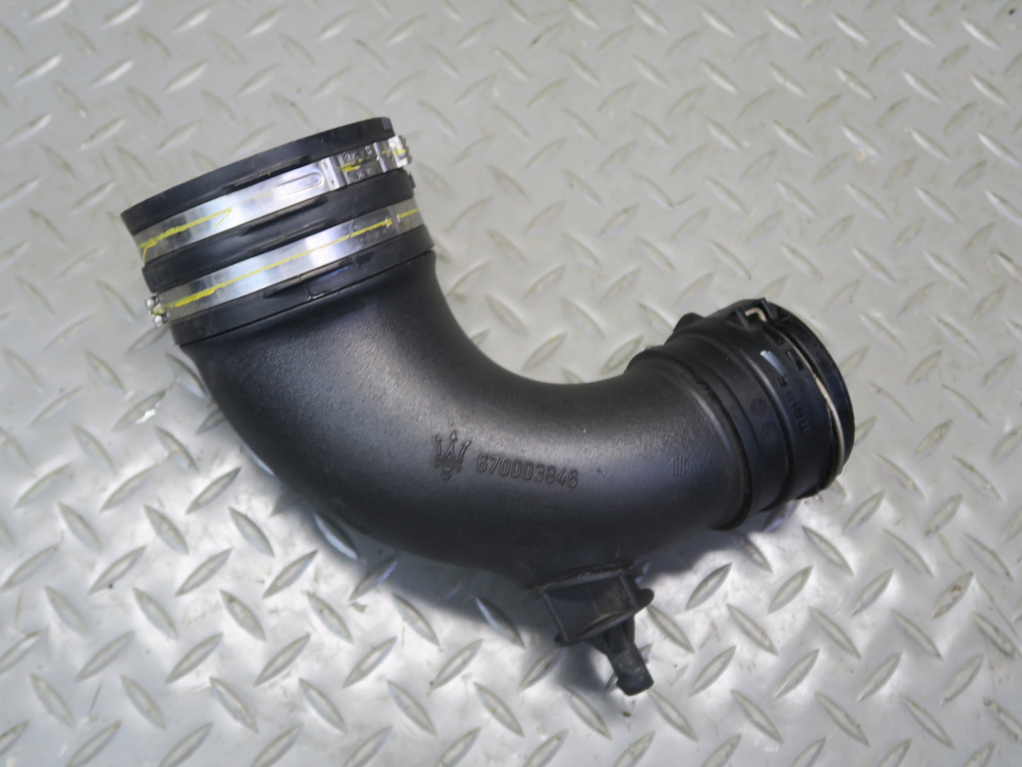 14-20 Maserati Ghibli M157 SQ4 Engine Left Air Cleaner Intake Duct Tube Hose