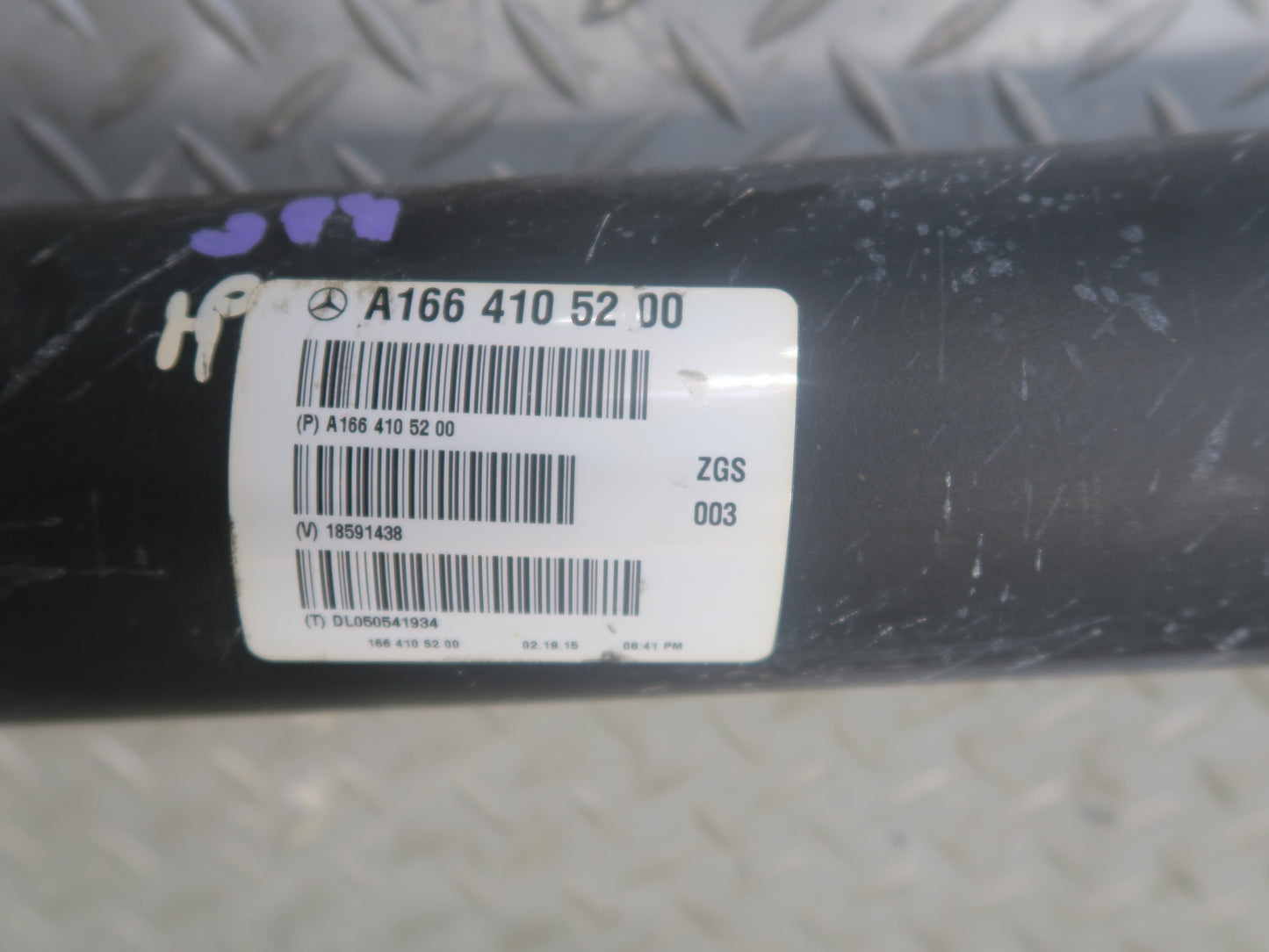 13-15 Mercedes W166 ML350 RWD Rear Driveshaft Drive Shaft 1664105200 OEM