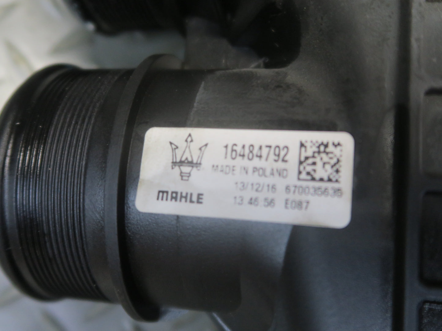 2014-2020 Maserati Ghibli M157 SQ4 3.0L Right Side Turbocharger Intercooler