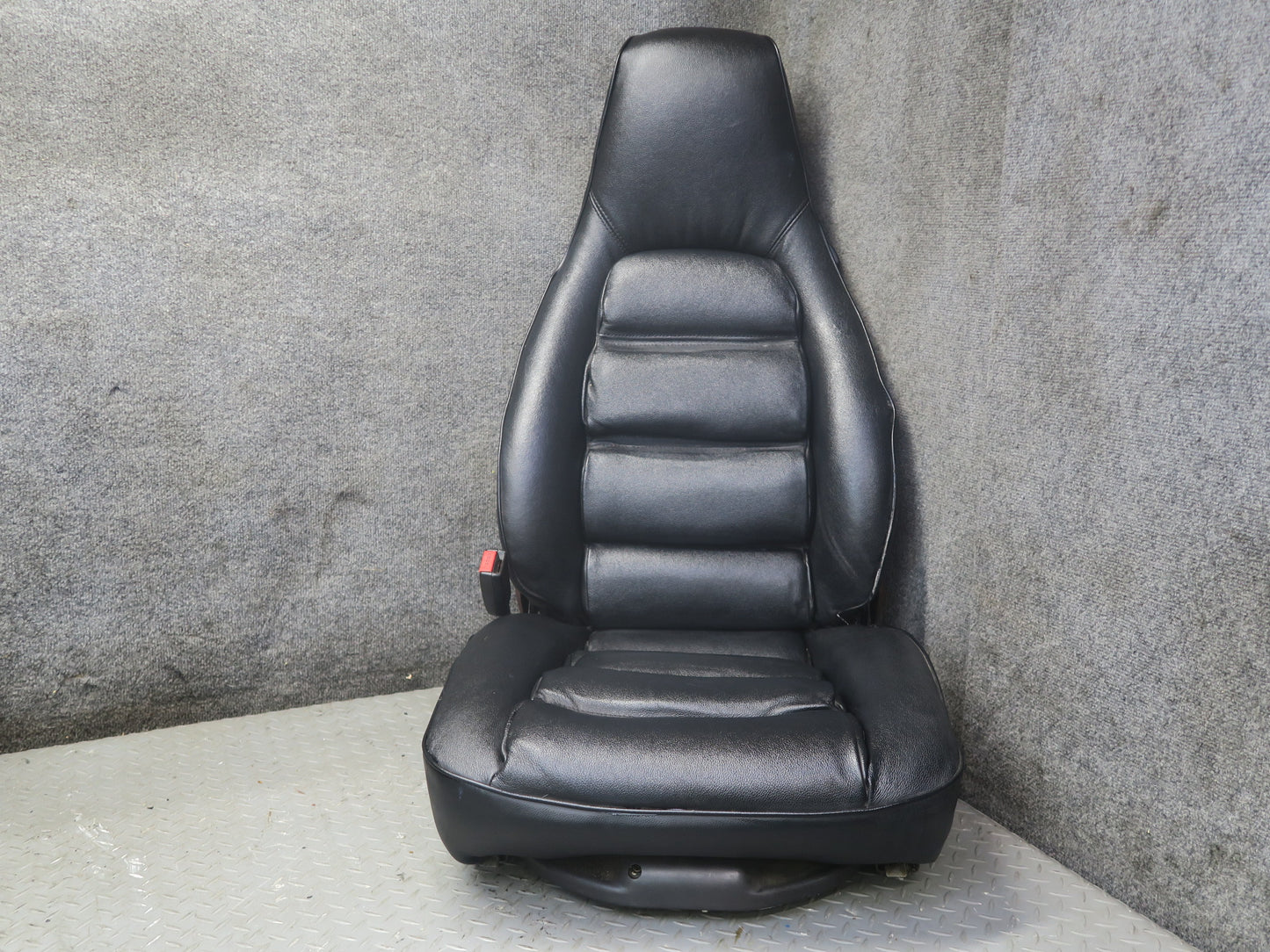 85-86 Porsche 928 S Front & Rear Left Right Side Power Seat Leather Black Set