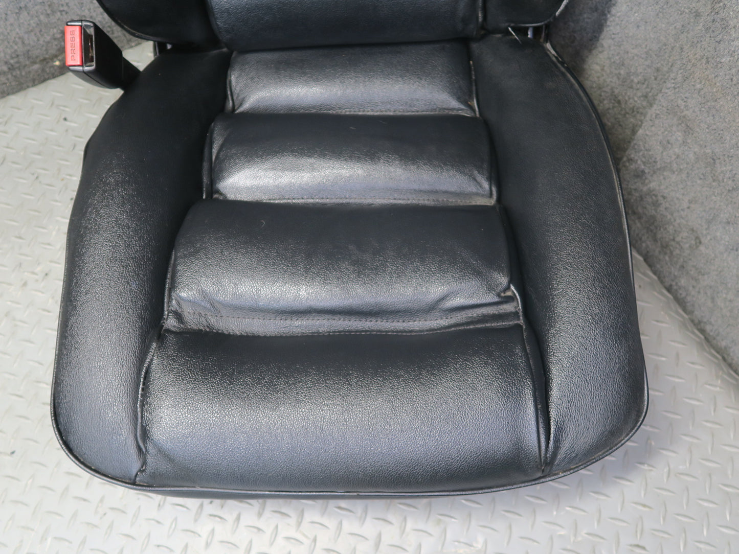 85-86 Porsche 928 S Front & Rear Left Right Side Power Seat Leather Black Set