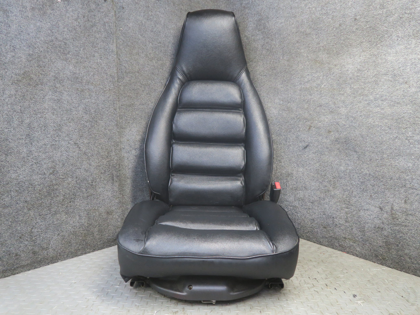 85-86 Porsche 928 S Front & Rear Left Right Side Power Seat Leather Black Set