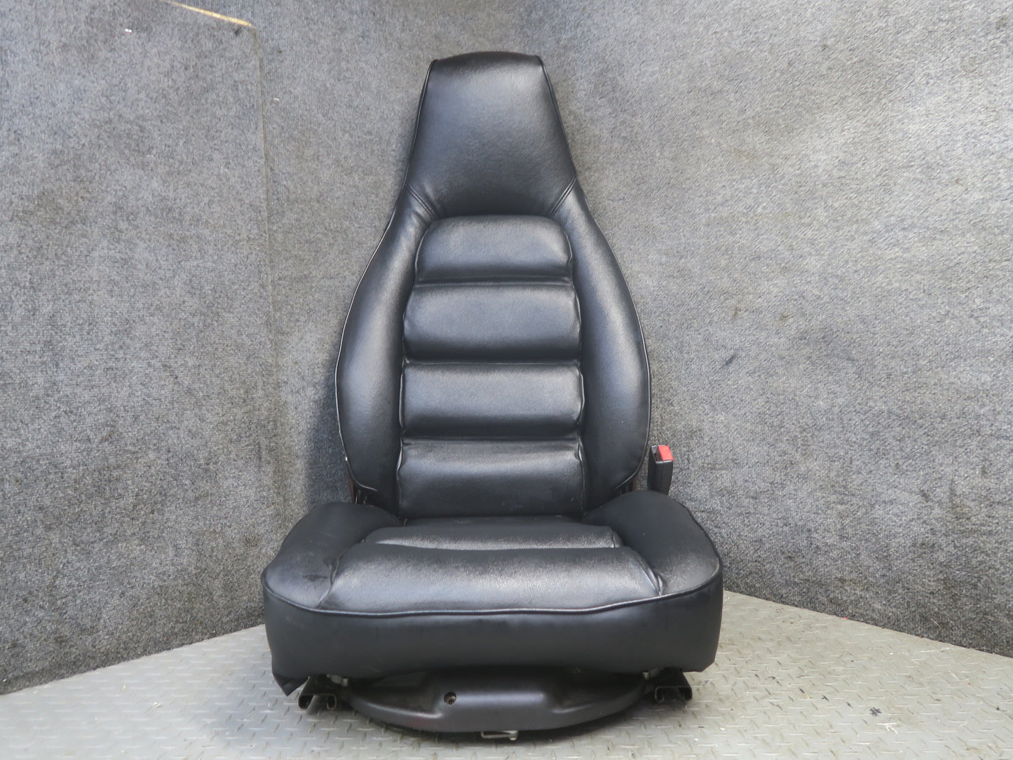 85-86 Porsche 928 S Front & Rear Left Right Side Power Seat Leather Black Set