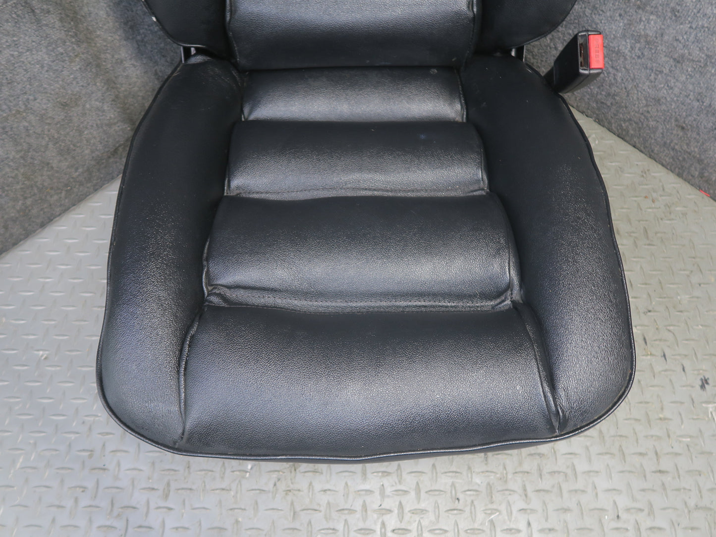 85-86 Porsche 928 S Front & Rear Left Right Side Power Seat Leather Black Set