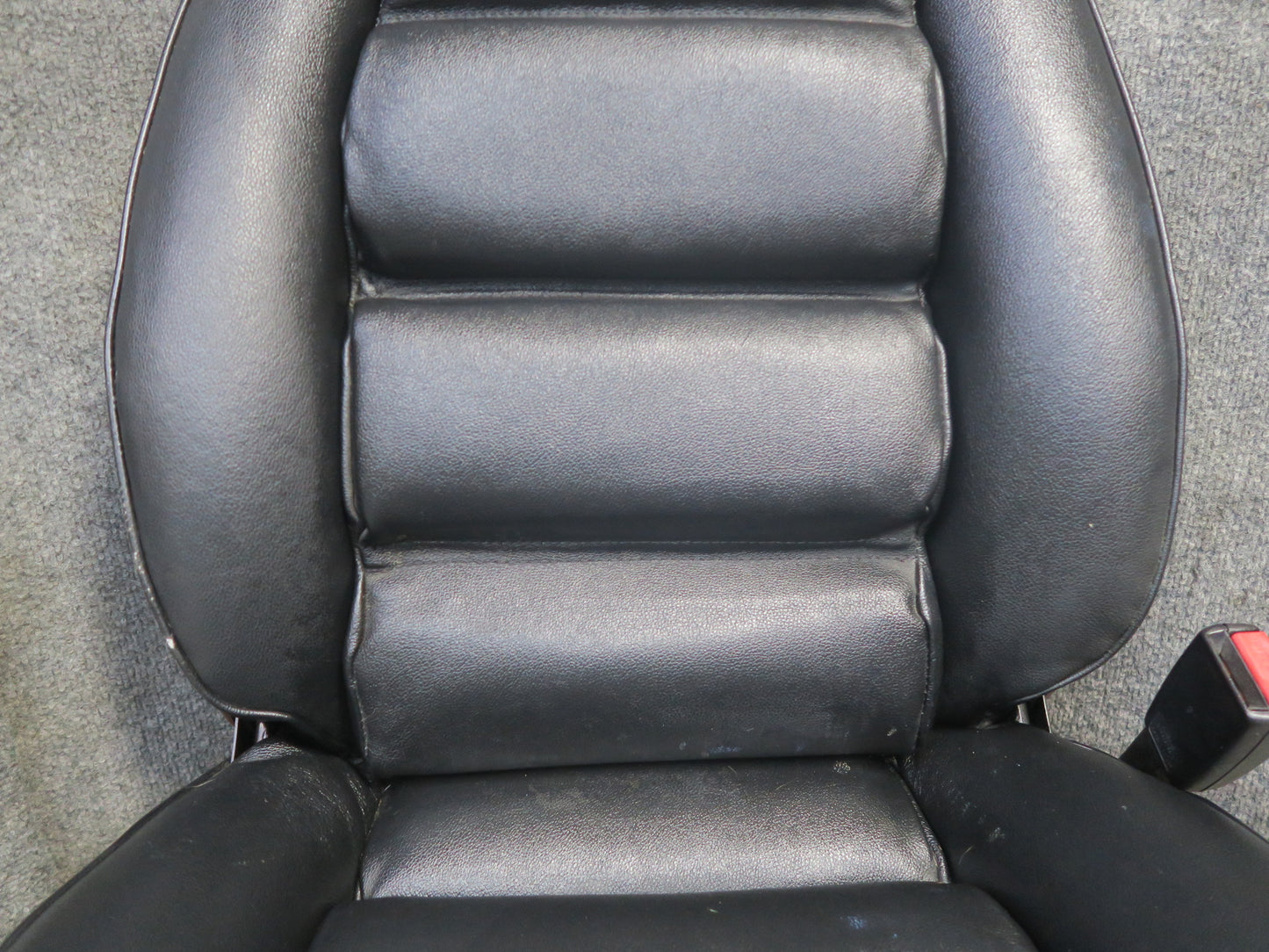85-86 Porsche 928 S Front & Rear Left Right Side Power Seat Leather Black Set