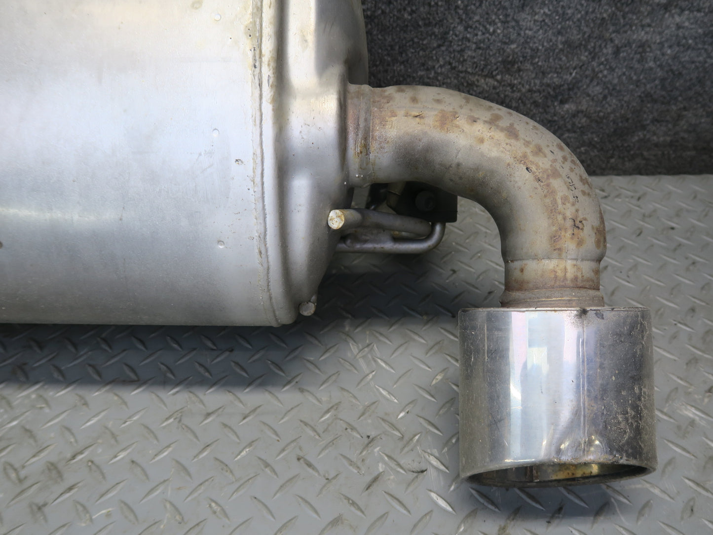 09-12 Nissan Z34 370Z Rear Exhaust Muffler w Tips Assembly 20100-1EH0A OEM