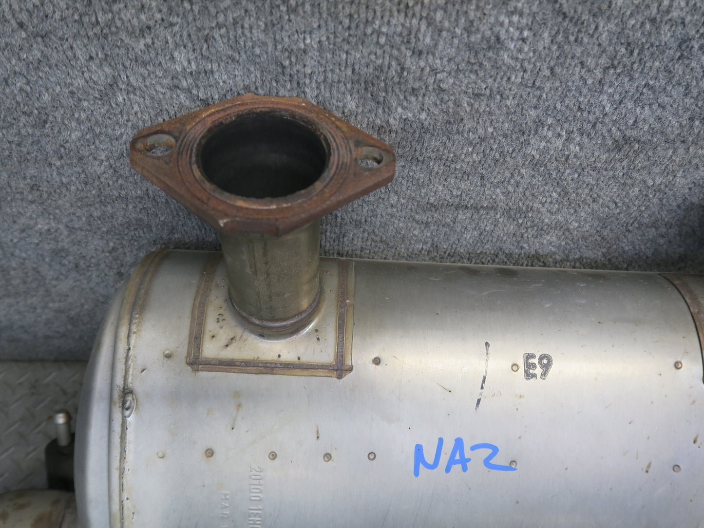 09-12 Nissan Z34 370Z Rear Exhaust Muffler w Tips Assembly 20100-1EH0A OEM