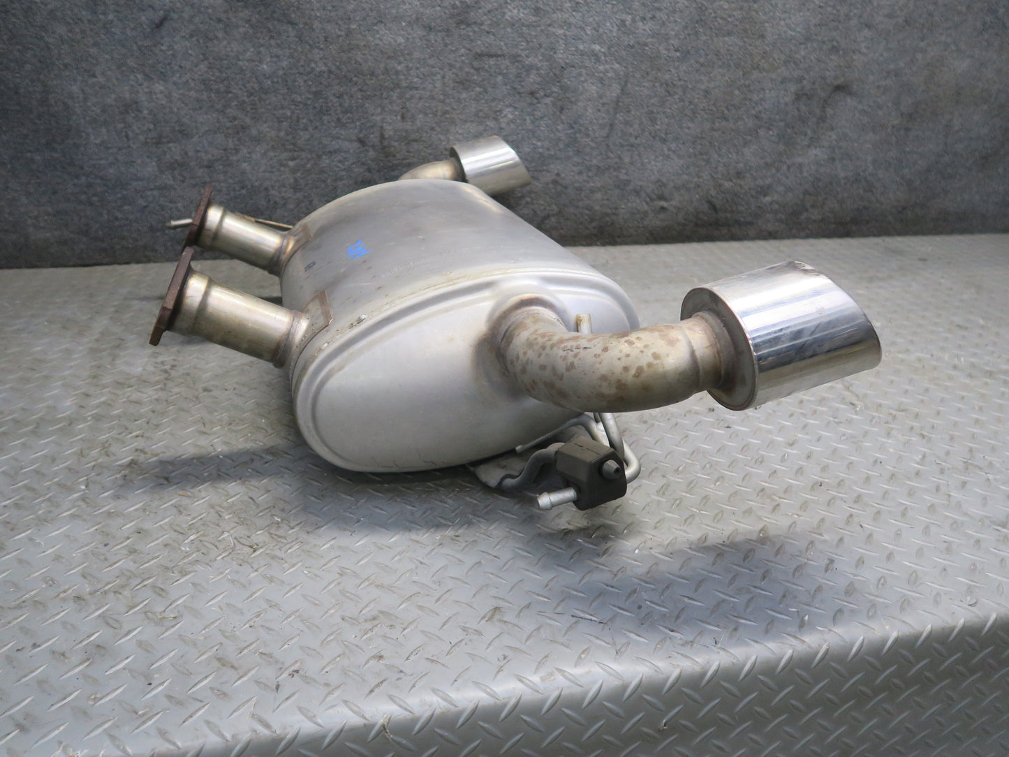09-12 Nissan Z34 370Z Rear Exhaust Muffler w Tips Assembly 20100-1EH0A OEM
