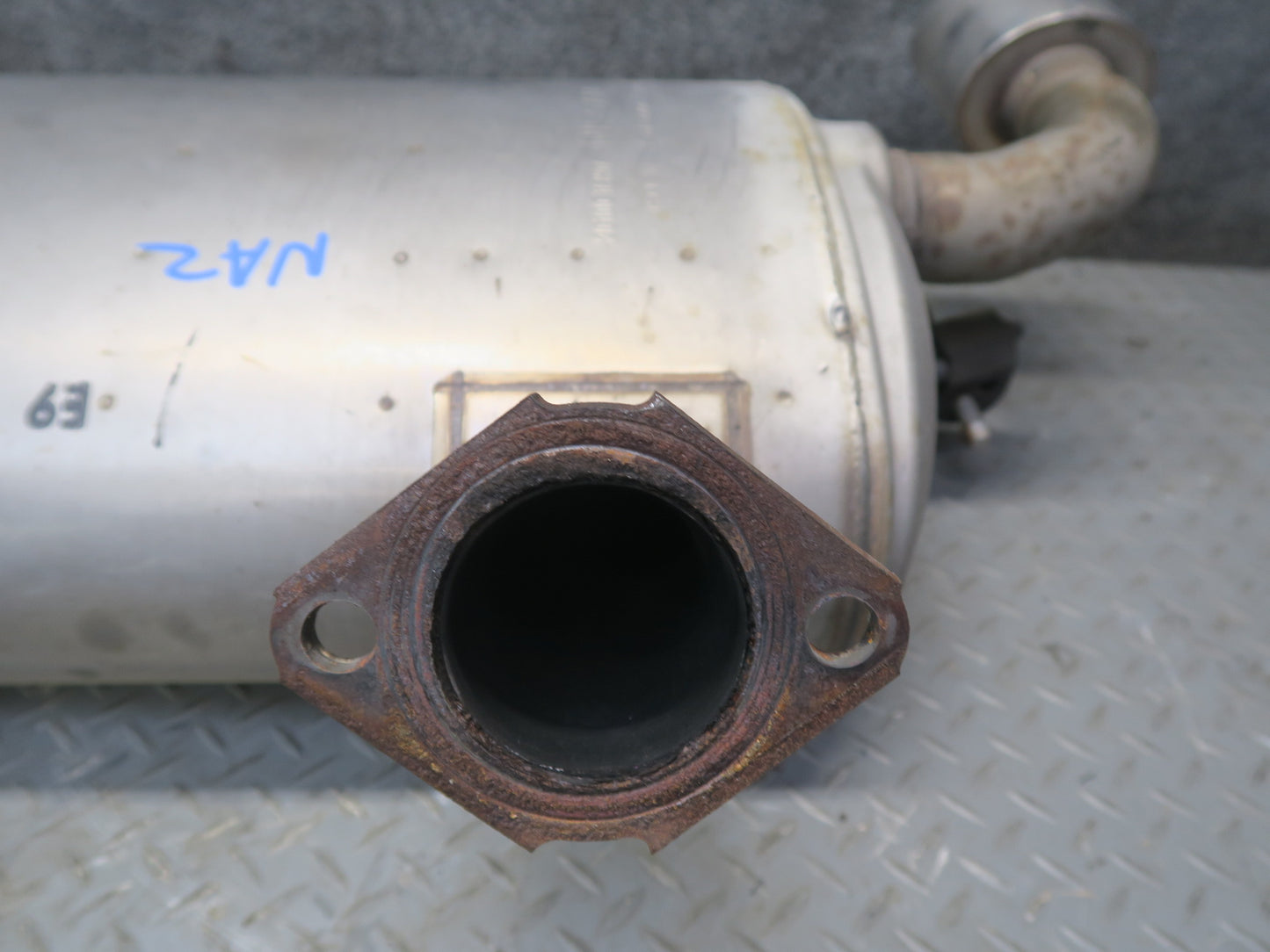 09-12 Nissan Z34 370Z Rear Exhaust Muffler w Tips Assembly 20100-1EH0A OEM
