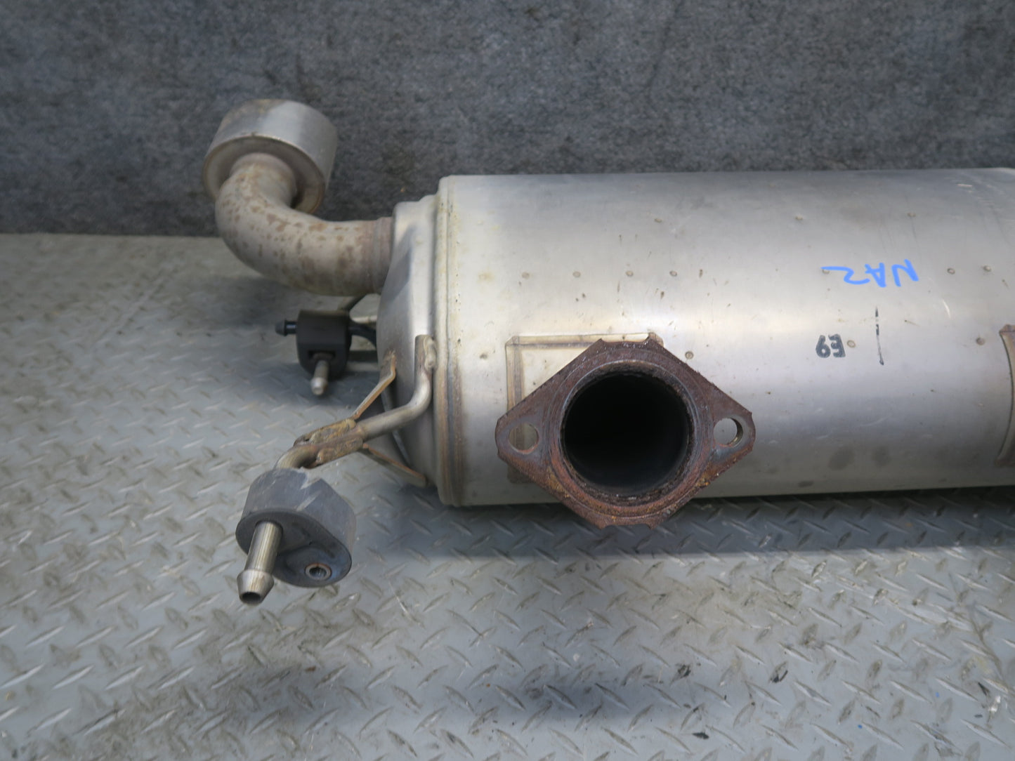 09-12 Nissan Z34 370Z Rear Exhaust Muffler w Tips Assembly 20100-1EH0A OEM