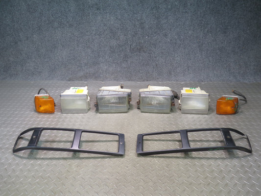 1978-1986 Porsche 928 S Front Left & Right Side Fog Light Turn Signal Lamp Set