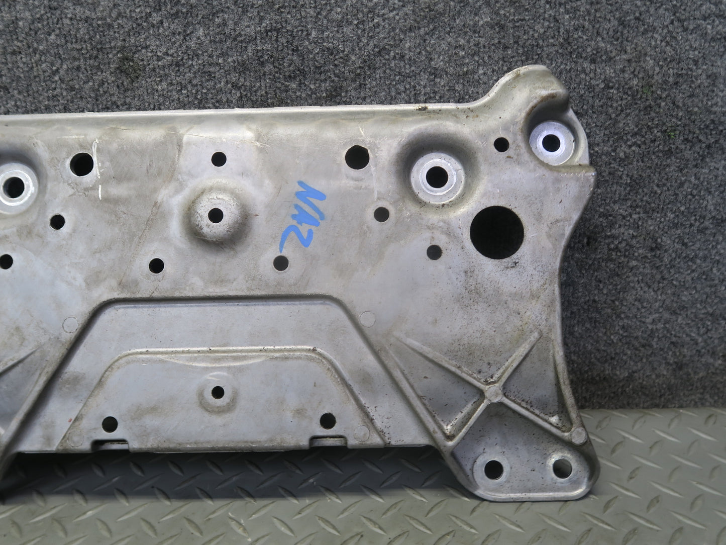11-20 Nissan Z34 370Z Front Suspension Subframe Crossmember Stay Plate 31K OEM