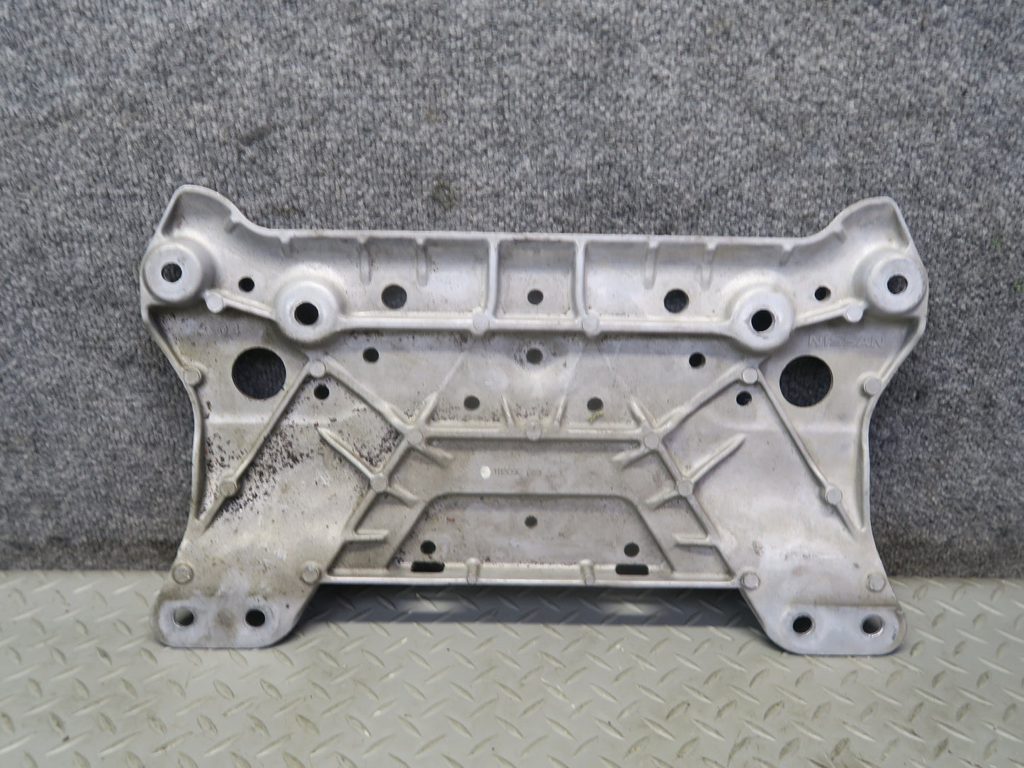 11-20 Nissan Z34 370Z Front Suspension Subframe Crossmember Stay Plate 31K OEM