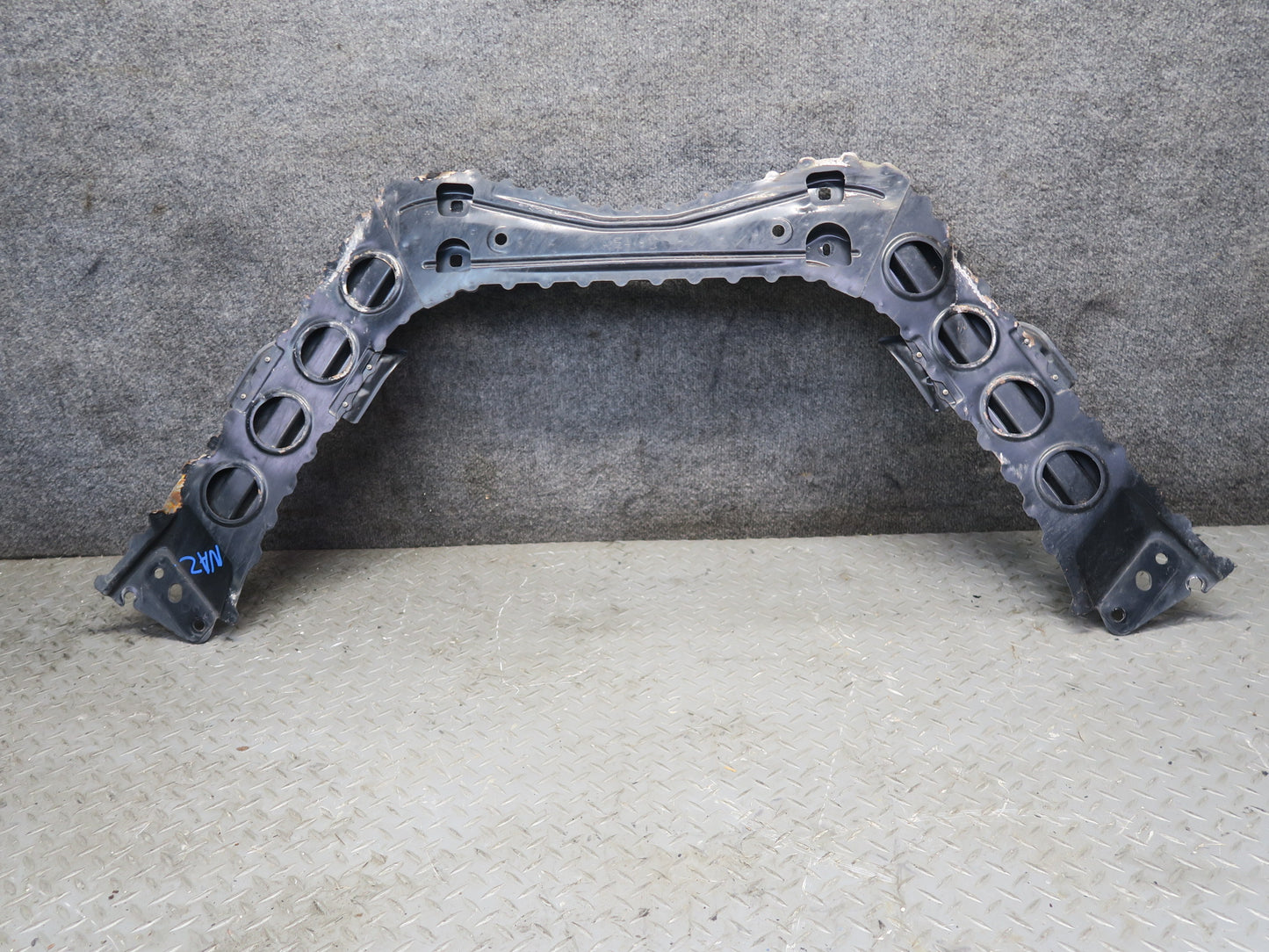 09-20 Nissan Z34 370Z Rear Suspension Crossmember Tunnel Stay Brace 31K Mile OEM