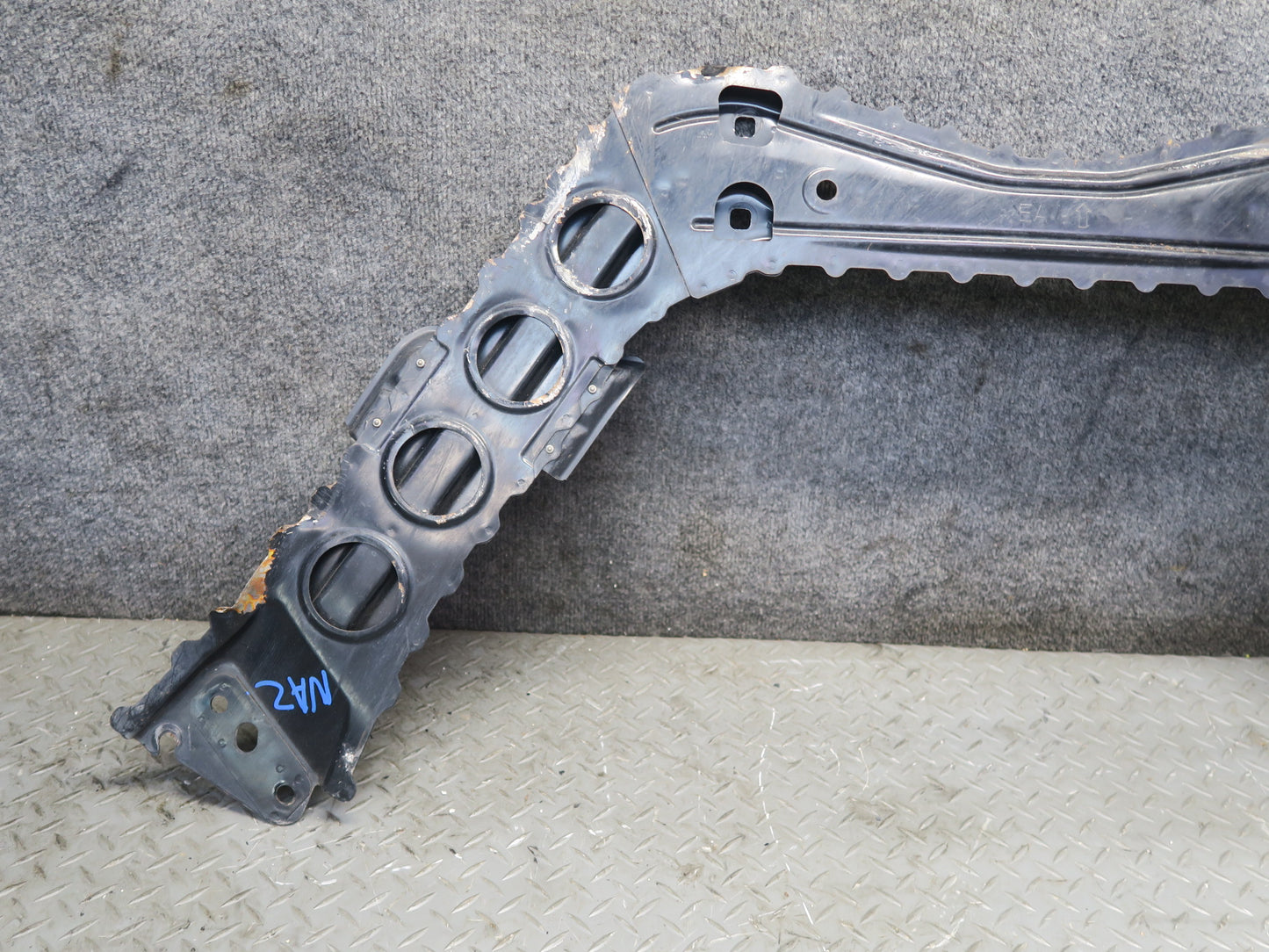 09-20 Nissan Z34 370Z Rear Suspension Crossmember Tunnel Stay Brace 31K Mile OEM