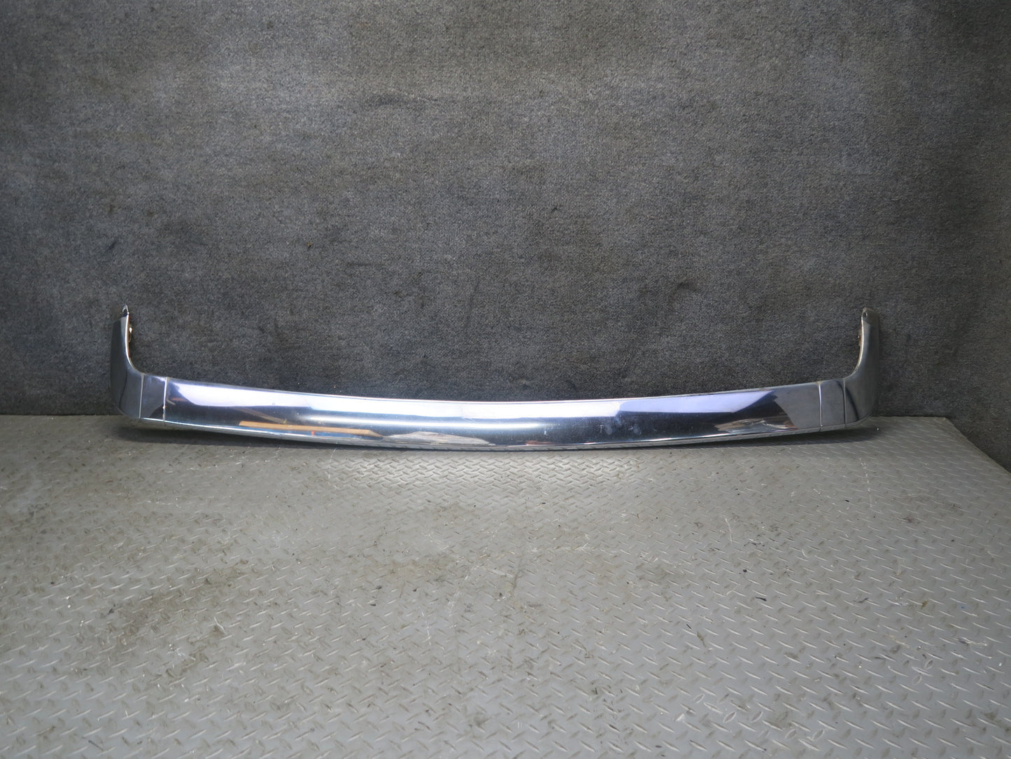 86-91 Mercedes W126 Rear Bumper Left Center Right Chrome Trim Cover Set OEM