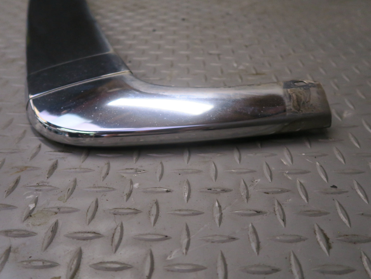 86-91 Mercedes W126 Rear Bumper Left Center Right Chrome Trim Cover Set OEM